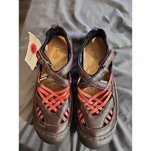J-41 Jeep WJ07ONL38 Women's 6.0 M Leather Waterproof Sandals Outdoor‎ Adventure